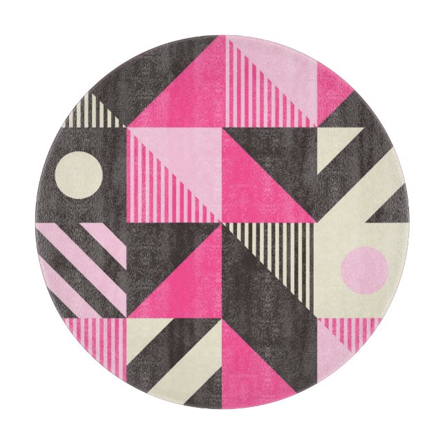 Simple Geometric Scandinavian Artwork Cutting Board (Front)