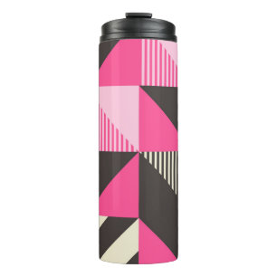 Simple Geometric Scandinavian Artwork Thermal Tumbler