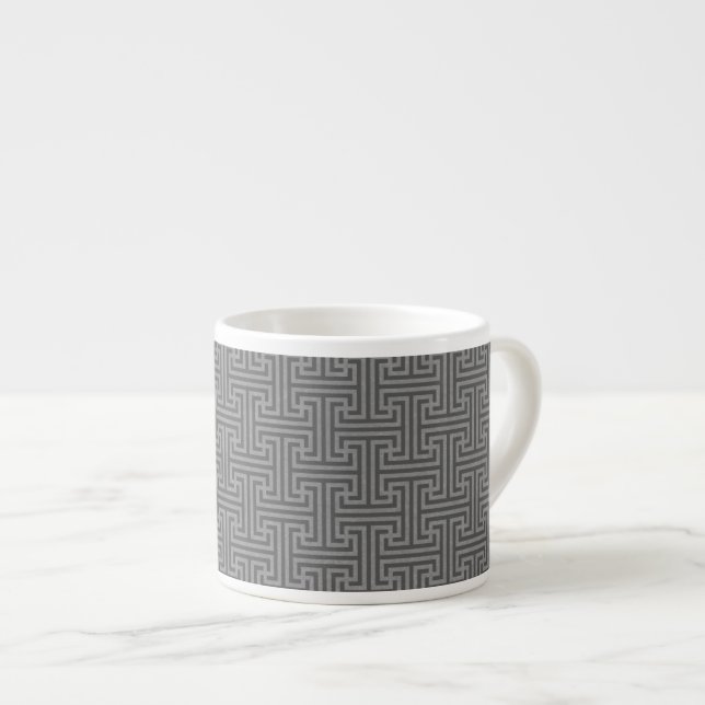 Simple geometric shapes espresso cup (Front Right)