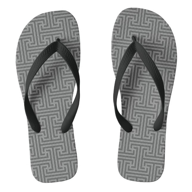 Simple geometric shapes flip flops (Footbed)