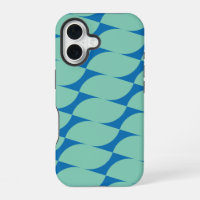 Simple Geometric Shapes in Aqua and Blue