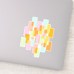 Simple Geometric Shapes in Pastels Yellow Orange