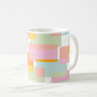 Simple Geometric Shapes in Pastels Yellow Orange