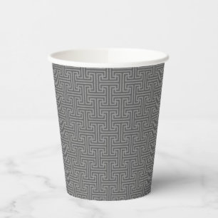 Simple geometric shapes paper cups