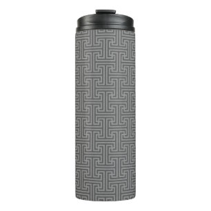 Simple geometric shapes thermal tumbler