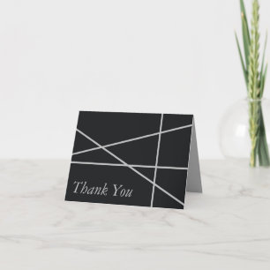 Simple Geometric Style Wedding Thank You Card