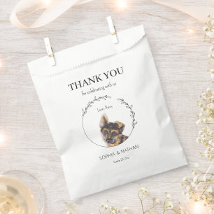 Simple German Shepherd Wedding Thank You Favour Ba Bags