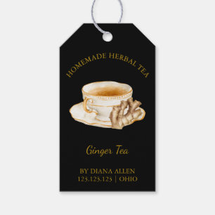 Simple Ginger Root Tea Hang Tag