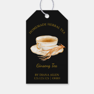 Simple Ginseng Tea Hang Tag