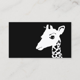 simple giraffe business card