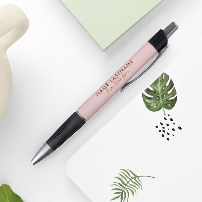 Simple Girly Blush Pink Elegant Modern Name Title (Creator Uploaded)