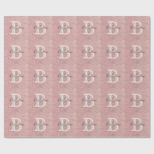 Simple Glitter Name Wrapping Paper