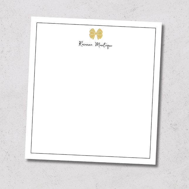 Simple Gold Bow Border Script Custom Name Script Notepad (Creator Uploaded)
