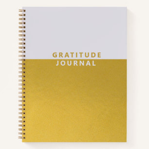 Simple Gold Foil Gratitude Journal