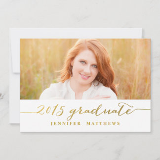 Simple Gold | Graduation Party Invitation