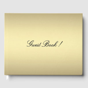 Simple Gold Guest Book