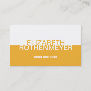 Simple Gold Panel Business Card