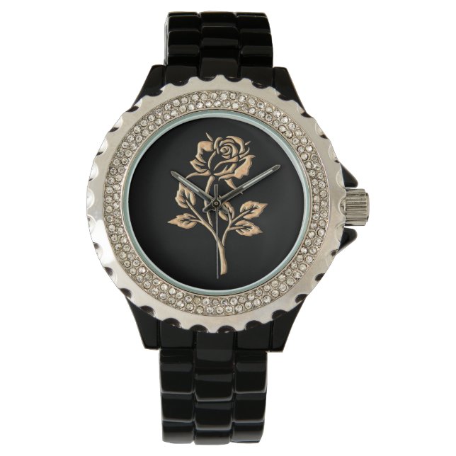 Simple Gold Rose Watch (Front)
