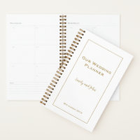 Simple Gold typography and frame Wedding