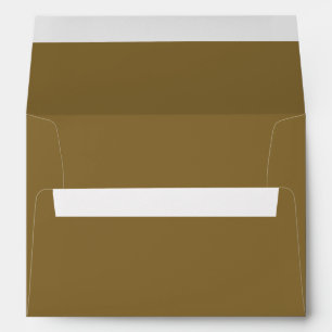 Simple Gold Wedding Invitation Envelope