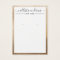 Simple Gold White Cursive Earring Display Card