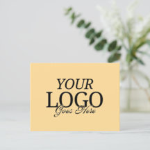 Simple Golden Yellow Logo With QR Code Business