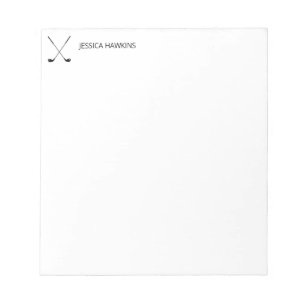 Simple Golf Fan Personal Stationery Golf Clubs Notepad