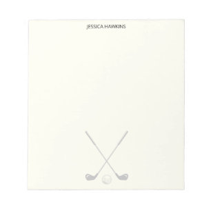 Simple Golf Fan Personal Stationery Golf Clubs Notepad