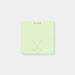 Simple Golf Fan Personal Stationery Golf Clubs Post-it Notes