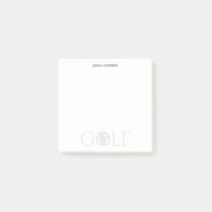 Simple Golf Fan Personal Stationery Post-it Notes