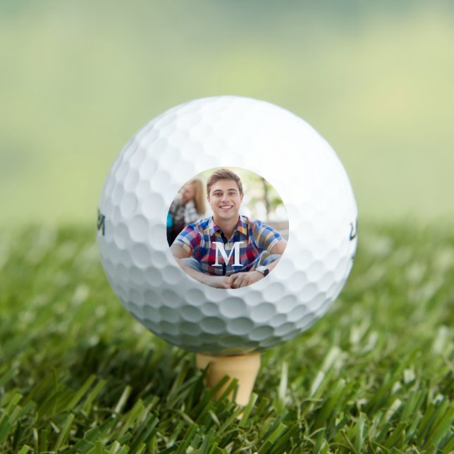 Simple Golfer Photo Template Golf Balls (Insitu Tee)
