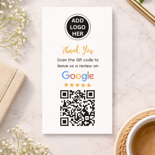 Simple Google Review Request Modern Small Business Calling Card