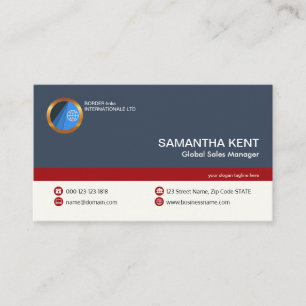 Simple Gorgeous Retro Tabular Column Marketing Business Card