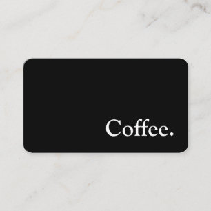 Simple Goudy Word Dark Loyalty Coffee Punch-Card