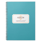 Simple grace orange teal blue inspiration journal