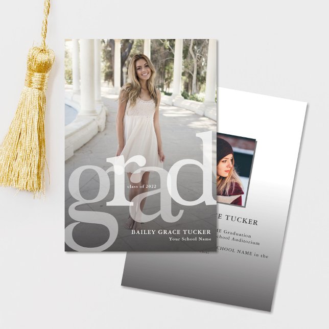 Simple GRAD Overlay ANY Year Graduation Announcement (Creator Uploaded)
