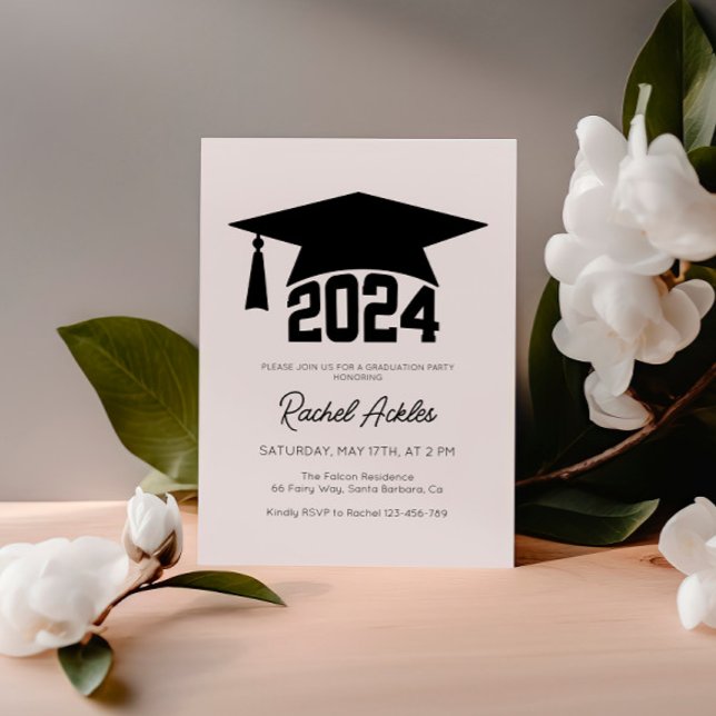 Simple Grad Party Invitation, Graduation 2024 Invitation (Creator Uploaded)