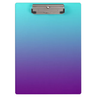 Simple Gradient Background Purple Turquoise Blue Clipboard