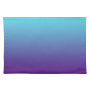 Simple Gradient Background Purple Turquoise Blue Placemat