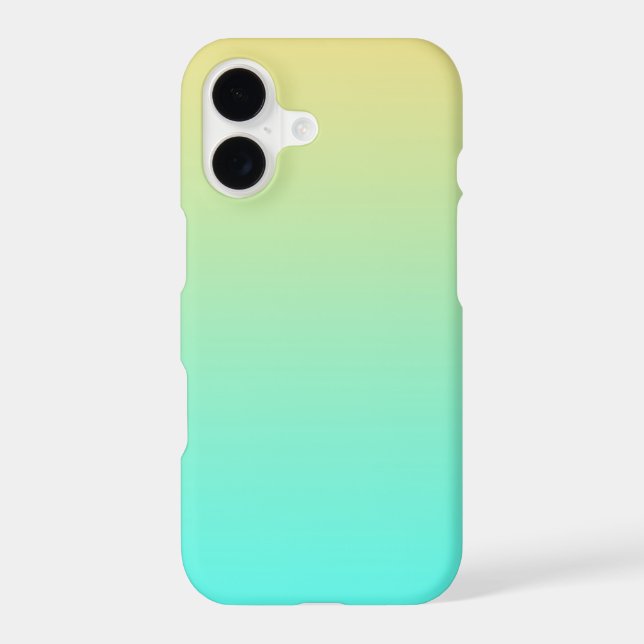 Simple Gradient Pastel Yellow Turquoise (Back)