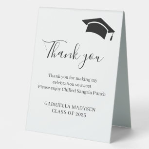 Simple Graduate Thank You Custom Drink
