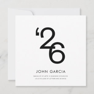 Simple Graduation Announcement