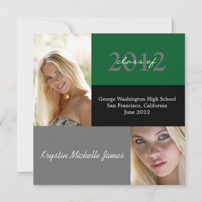 Simple Graduation Announcement (Front)