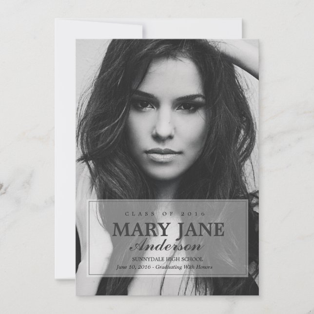 Simple Graduation Announcement | GRADUATIONS (Front)