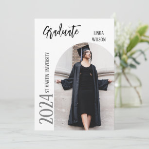 Simple Graduation Announcement Photo Invite