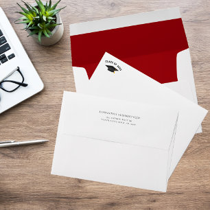 Simple Graduation Class of 2025 Custom Envelope