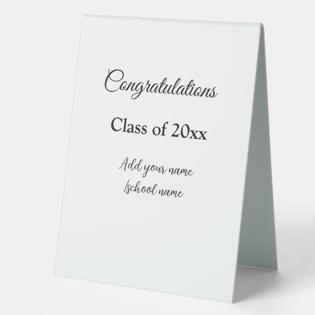 Simple graduation congratulations minimal add clas (Front)