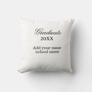 Simple graduation congratulations minimal add clas cushion