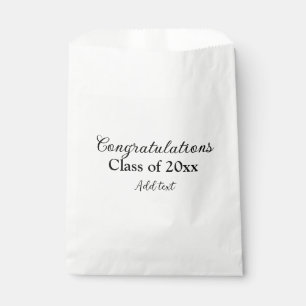 Simple graduation congratulations minimal add clas favour bags