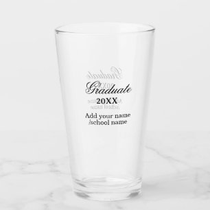 Simple graduation congratulations minimal add clas glass